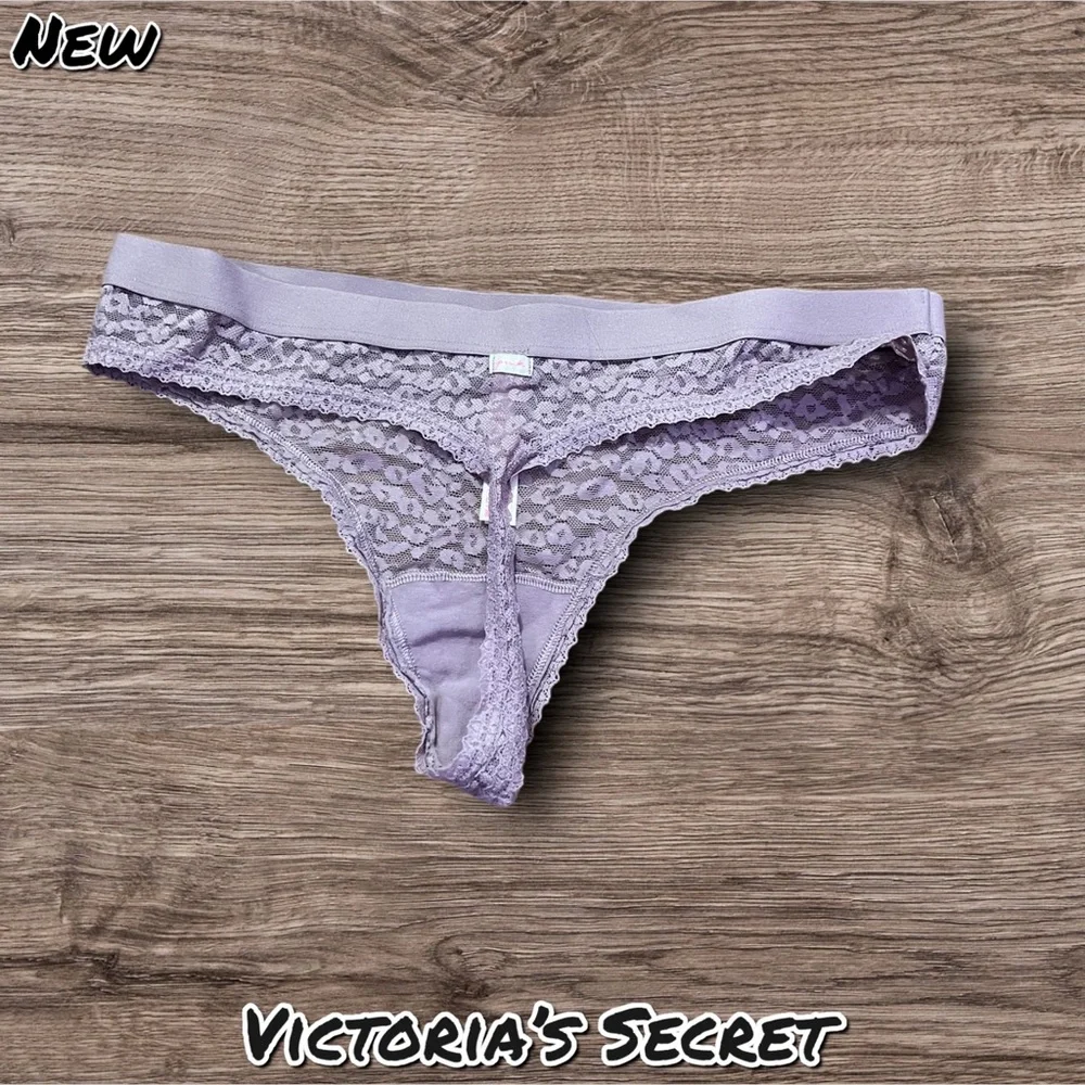 New Victoria's Secret Sexy lilac purple Lace thong - Picture 5 of 5